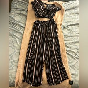 Xhilaration striped top and pant set